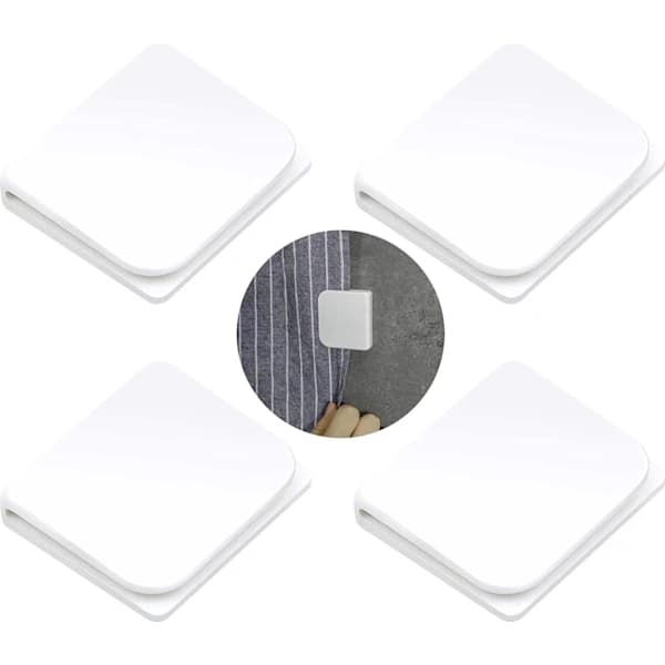 4-paknings dusjforhengsklemmer