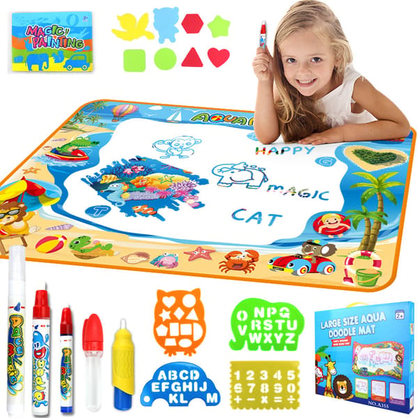 Doodle Magic Carpet -leikkimatto, jossa 1 maalauskirja +8 moduulia +
