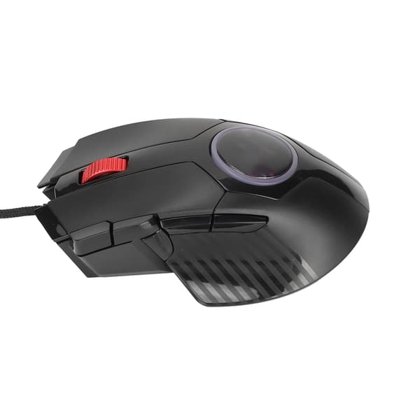 Gamingmus kablet 8 taster RGB Marquee 6 justerbar DPI buet ergonomisk genvejs multifunktionsknap computermus sort