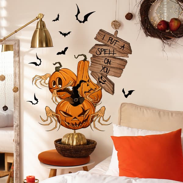 Halloween veggklistremerker, 30 x 60 cm, 2-pakning
