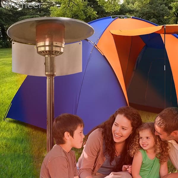 Patio Heater Reflector Shield Foldable Cover for Garden Yard Large Large