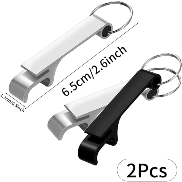 2 kpl Pullonavaaja Avaimenperä, Pullonavaaja Avaimenperä Tasku Avaimenperä Pieni Olutpullonavaaja Mini Avaimenperä Pullonavaaja Päivittäiseen Käyttöön Koti Pub