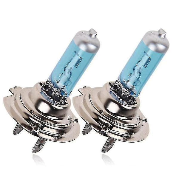 2 stk H7 6000k Xenon Gass Halogenlamper 100w 12v