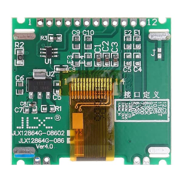 12864 128X64 Seriel SPI Grafisk COG LCD Modul Display Skærm Indbygget LCM