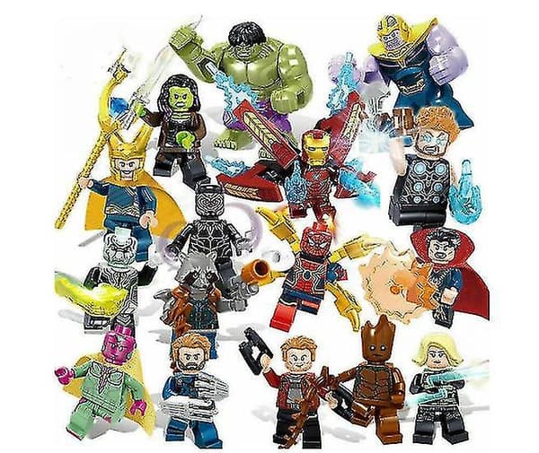 Superhelter Avengers Krig Minifigurer 16 stk H