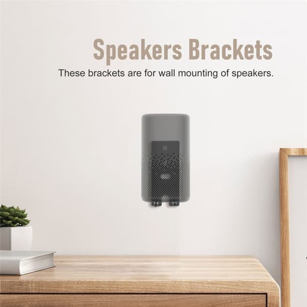 Replacement Black Steel Wall Mount Brackets for OmniJewel 650 and 700 Surround Speakers