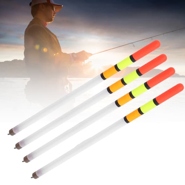 10 stk. holdbare fiskeflåd Bobber Stick Tube alsidigt fiskefoder lokkemiddel tilbehørssæt (2,5 hvid)
