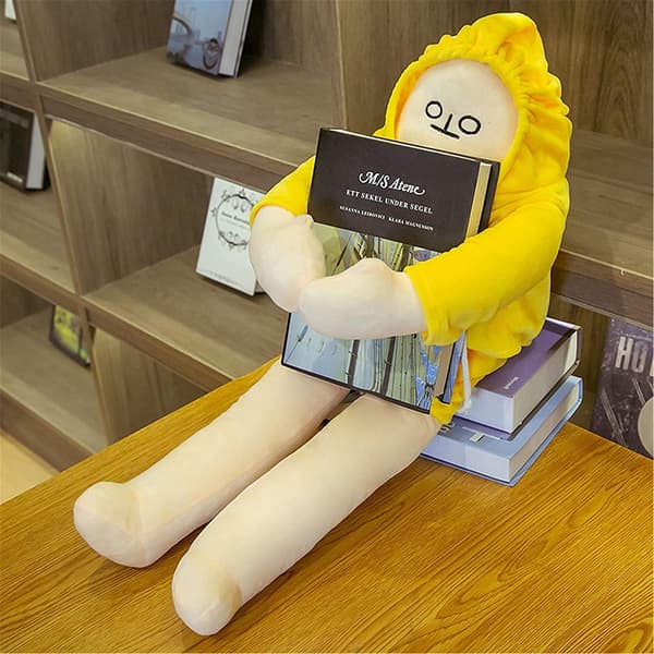 Fylld bananman gosedjursdocka med magnet rolig man docka De