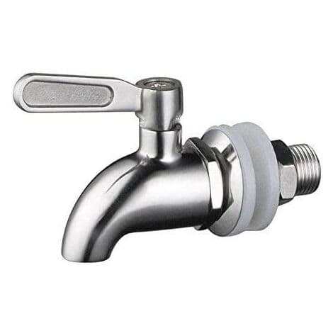 Polert ferdig produkt laget av 304 rustfritt stål, erstatningskran for drikkedispenser, passer også til Berkey Gravity Filter-system