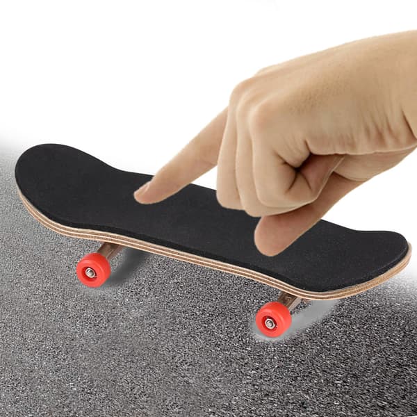 1 st lönn trälegering greppbräda finger skateboards med låda minska tryck presenter röd