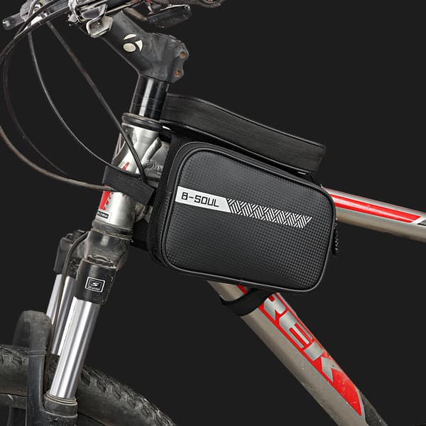 Cykelstyr taske med telefonholder