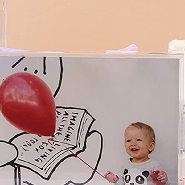 Shadow Box Frame DIY Acrylic Photo Frame Desk Display Box Fully Transparent Storage Box