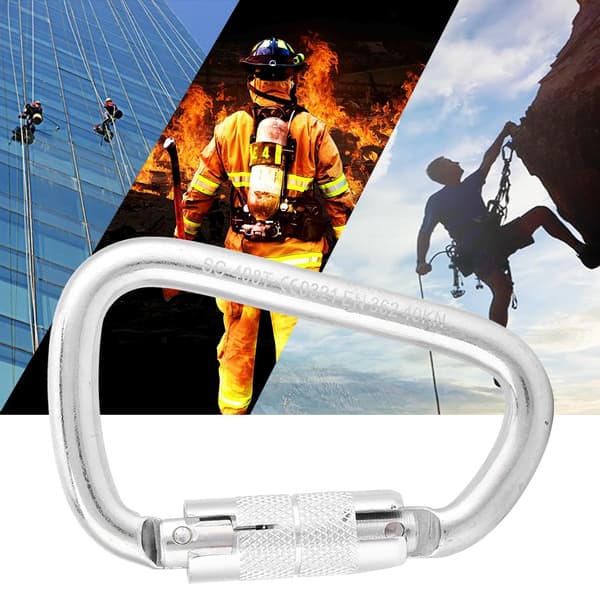 Automatic Locking Climbing Carabiner Aluminum Self-Locking D-Shaped Mountain Hook