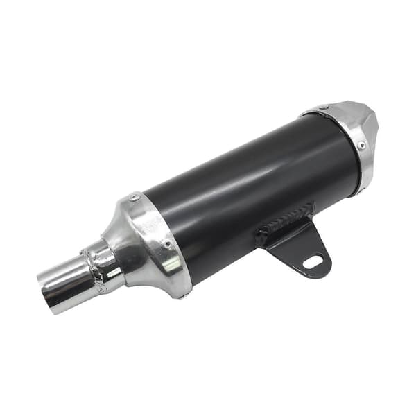 28mm Udstødningslyddæmper Rør Passer til Motorcykel Dirt Bike ATV Quad 50cc-150cc Sort