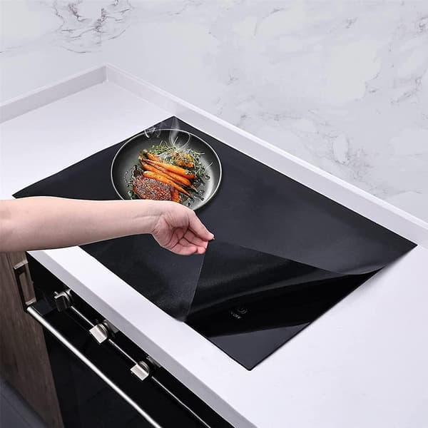Induction Cooktop Protector Mat 20.4x30.7 inch, Electric Stove Burner Scratch Protector like Glass