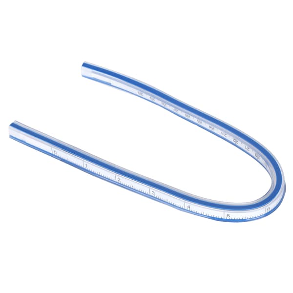 Flexible Curve Ruler Plastic Metric Scale Soft Measuring Tool for Drawing and Sewing 30cm Flexible Curve Ruler