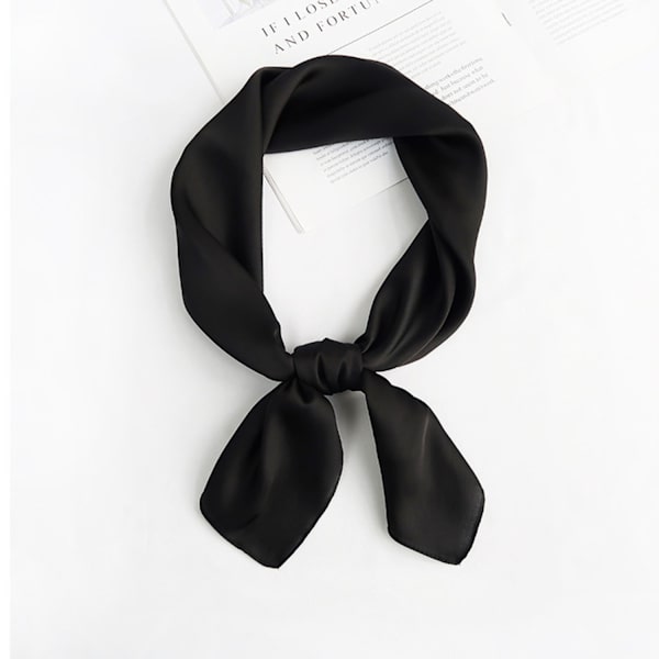 Black women's silk scarf, silk, lightweight