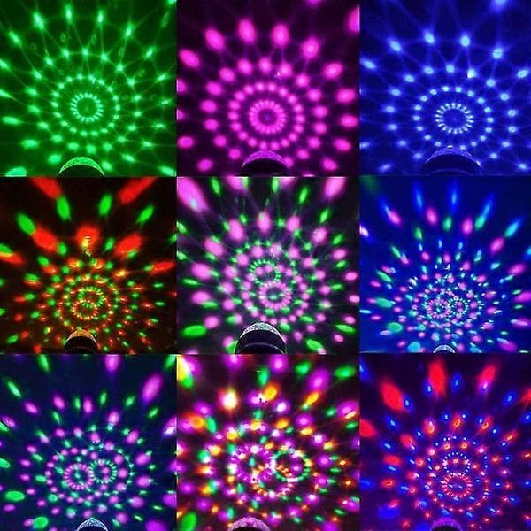 Bärbara ljudaktiverade LED-diskokulor för fest