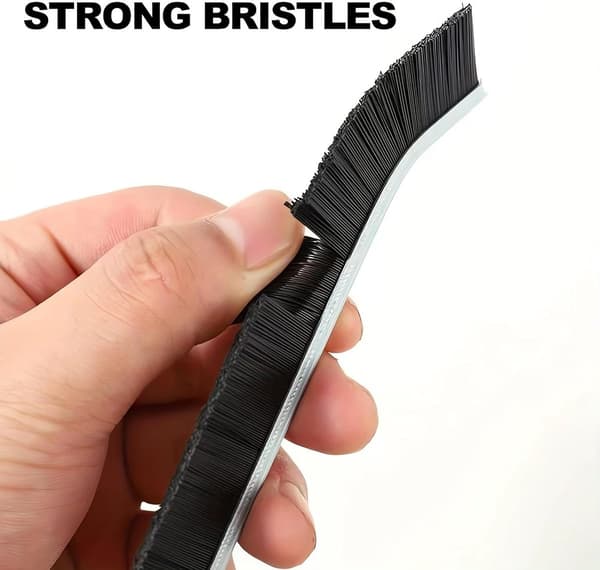 Tile Grout Cleaning Brush, Corner Brush for Kitchen and Bathroom, Black, 5 Pieces