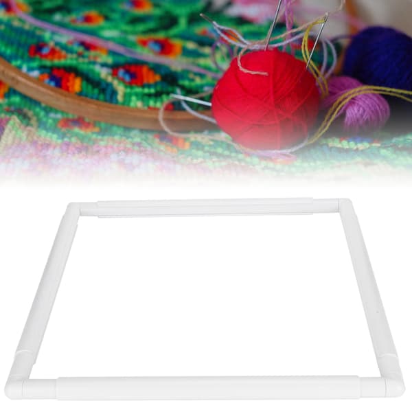 Square Embroidery Hoop DIY Hoop Cross Stitch Tool Handheld Rectangular Sewing Supplies 17 x 17 inch