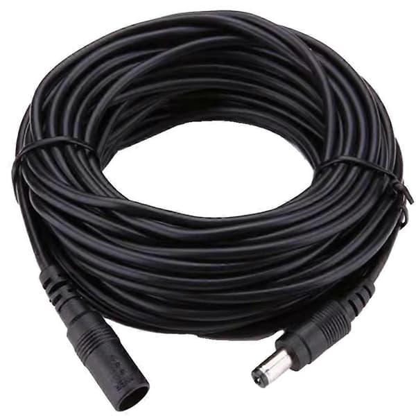 DC 12V Strømforlengelseskabel 5.5x2.1mm Strømkabel 12m