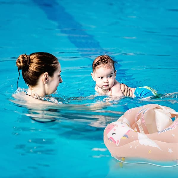 (s)Shenrongtong Baby Pool Float Ring - Holdbar og avslappende baby