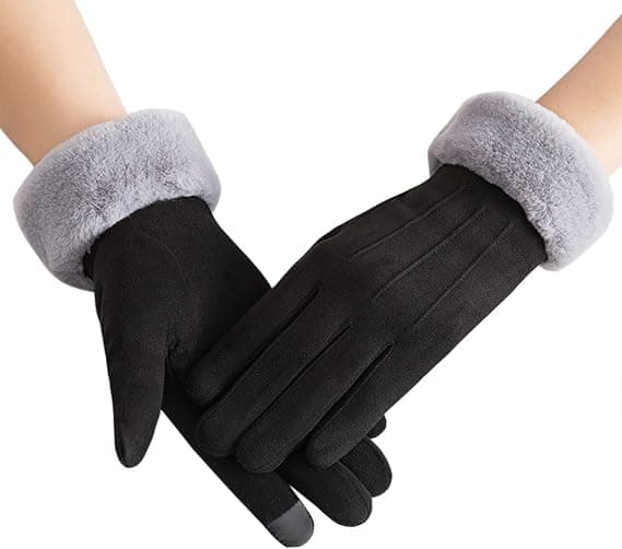 Handsker damer efterår og vinter touch screen plus fløjl varm su