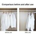 10-pak bøjler - fastgørelseskroge - organizer hvid