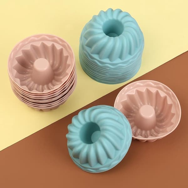 Minibundtforme - genanvendelige - 20 stk. - silikone - Ø 6,5 cm