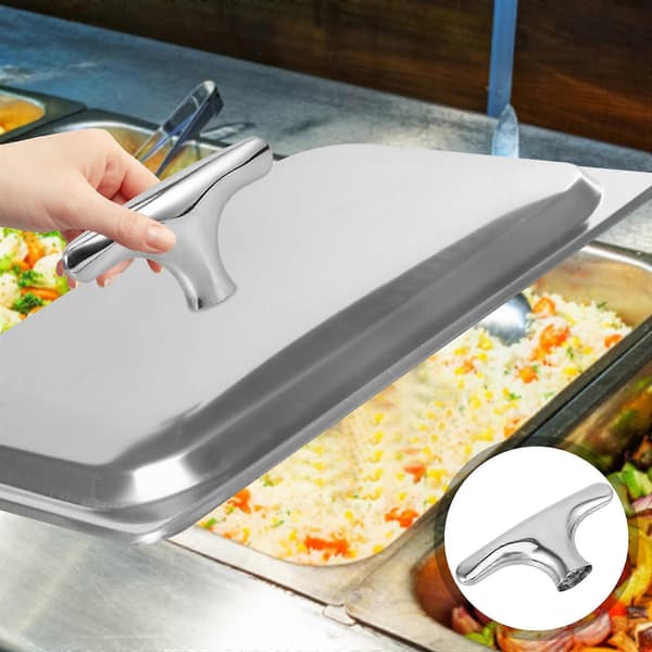 Buffetbrett Håndtak Buffet Serveringsfat Håndtak Rustfritt Stål Spisesal Basseng Håndtak