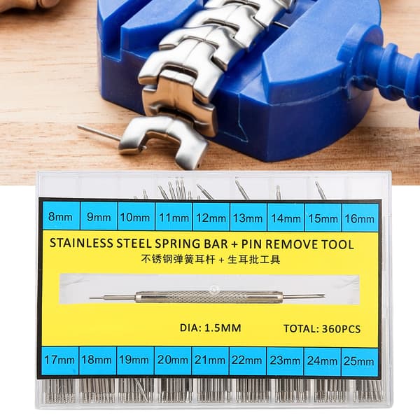 360 pcs Double-Sided Spring Bars for Watch Strap Removal Tool Watch Repair Tool