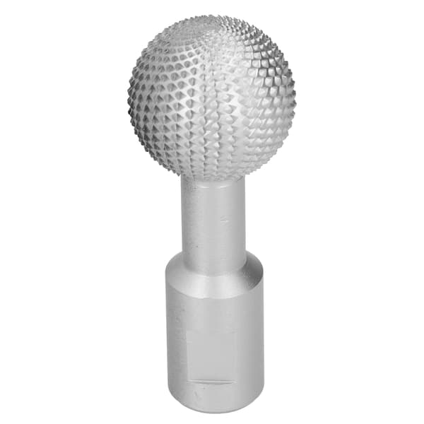 Spherical Wood Carving Cutter Durable 10mm Woodworking Rotary File for 100 Angle Grinder Silver