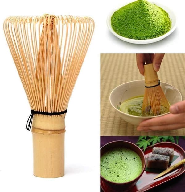 1 st bambu matcha pulvervisp verktyg matcha bambuvisp för japansk matcha teceremoniset