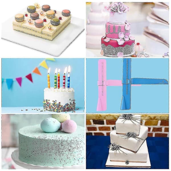 Professional Adjustable Smooth Fondant Cake, Adjustable Height Smoother Fondant Cake Smoother Right Angle Smoother (Pink) (3 pcs)