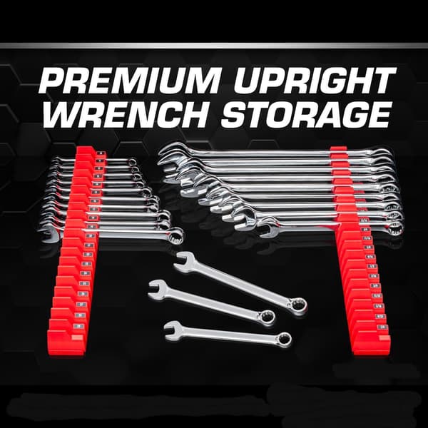 20-Piece Wrench Organizer - Ratchet Wrench Rack and Tool Storage Solution 206