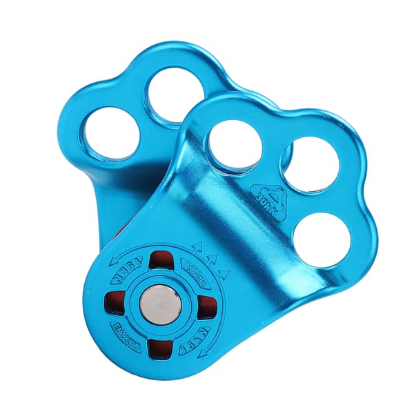 3-Hole Climbing Pulley Single Pulley Climbing Bearing for Mountaineering High Altitude Rescue