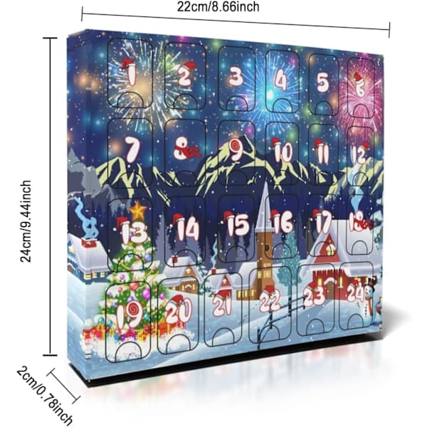 Adventskalendere 2024 Barn Metallpuslespill Julekalendere for Kvinner Menn Voksne