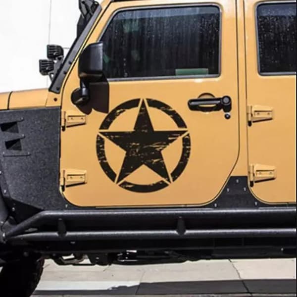 Creative Car Exterior Sticker, 50cm Large Star Shape (White)
