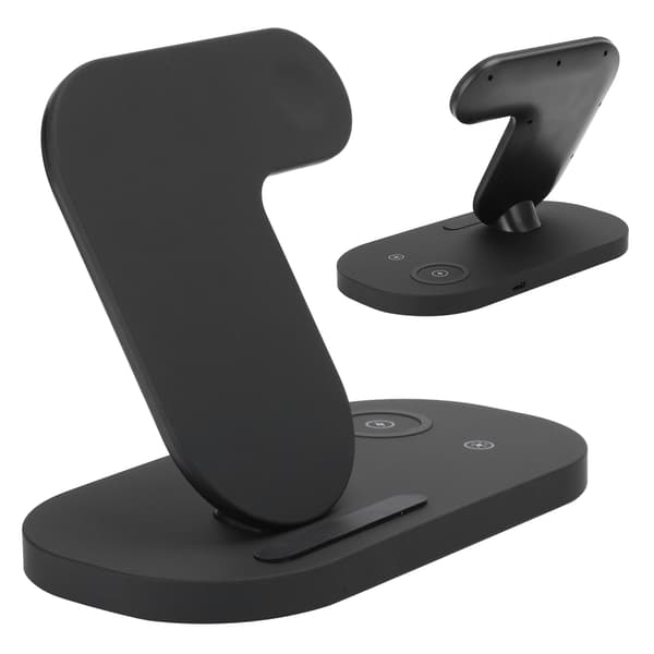 3-in-1 Waterfall Lamp Wireless Charger Stand Phone Watch Headset Fast Charging Station
