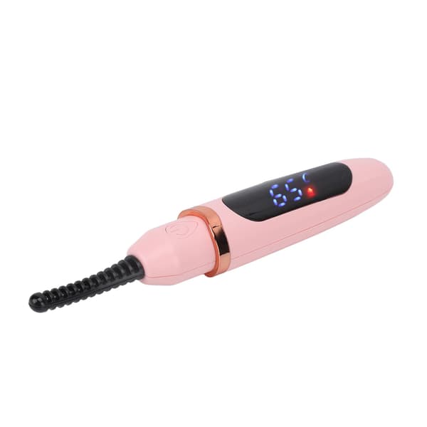 Heated Eyelash Curler Long Lasting Curling Tool USB Rechargeable 3 Temperature Adjustable LED Digital Display for Women