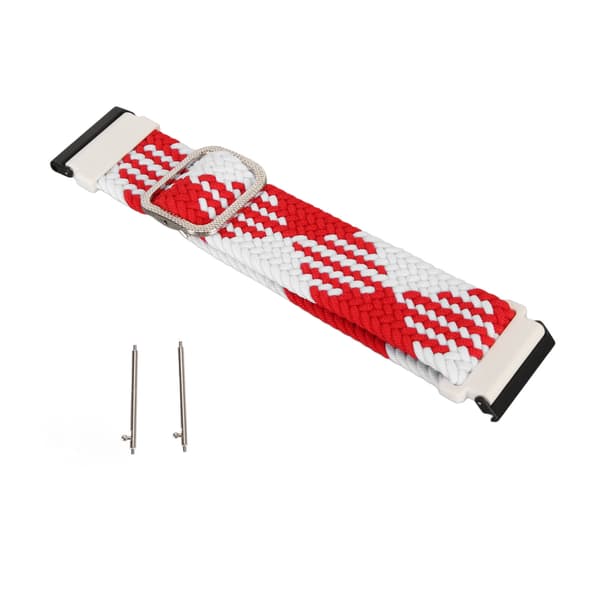Braided Nylon Sport Strap Adjustable Replacement Band for Spartan Hr Baro Red White