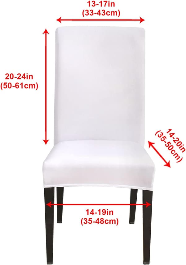 Stretch Stolsöverdrag Set om 4 Matsalsstolsöverdrag Universal W