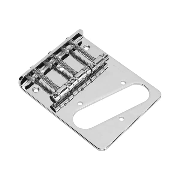 Fixed 3-Saddle Electric Guitar Bridge, Metal String, String Holder, Replacement with Mounting Screws