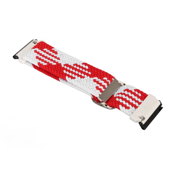 Braided Nylon Sport Band Adjustable Replacement Strap for Spartan Hr Baro Red White
