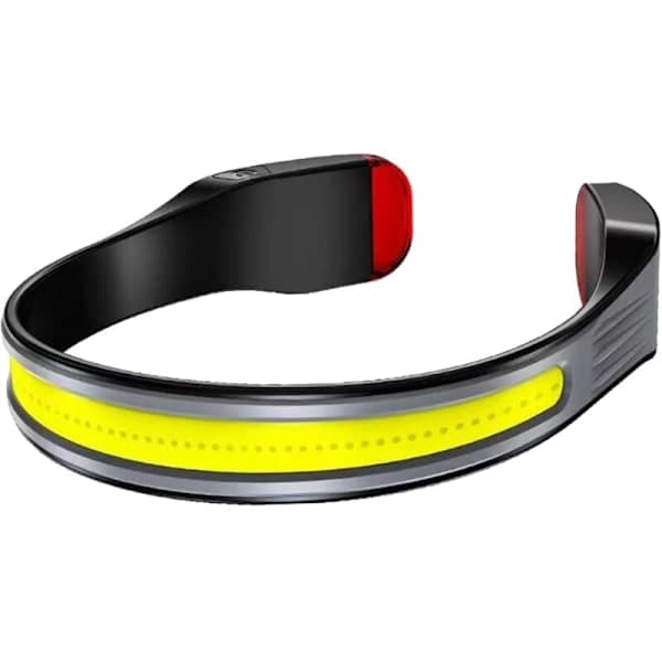 Rechargeable Headlamp, Strong LED Fishing Headlamp with Bright Light with Red Taillight