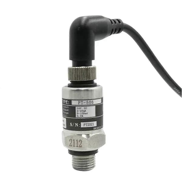 Ny trykomformerkabel tryktransmitter vand gas hydraulisk sensor Sølv Silver