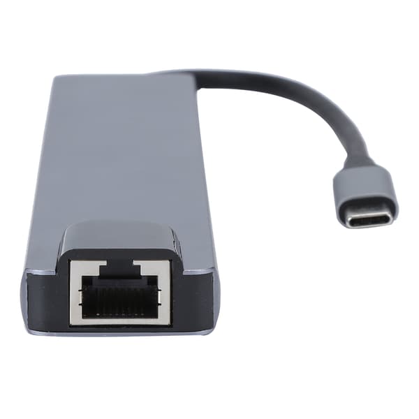 8-i-1 Hub Type-C til HDMI RJ45 PD USB Dockingstation Type-C Hub Splitter Konverteringsadapter
