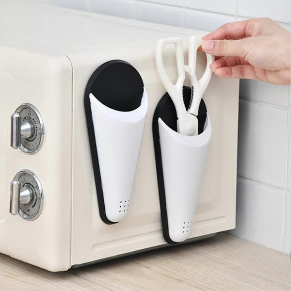 Magnetic Scissor Holder Removable Refrigerator Magnetic Scissor Storage Box for Home Kitchen