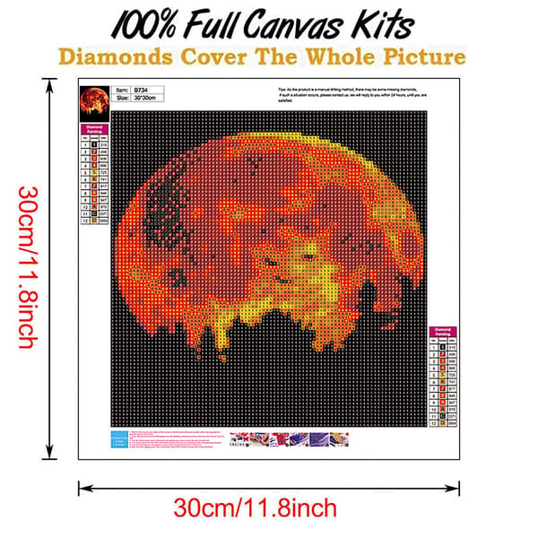 DIY Full Drill 5D Diamantmaling Broderi Korssting Kit De