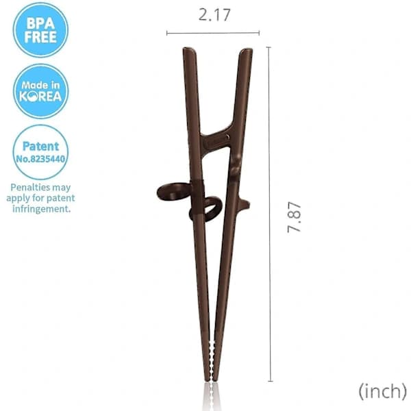 Chopsticks for Adults, Training Chopsticks for Beginners or Students - Right-Handed - Reusable and